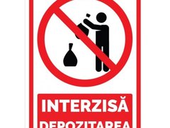 Indicator pentru depozitarea interzisa